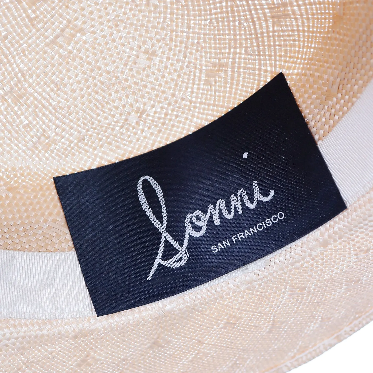 1980s Sonni Natural Straw Hat With Polka Dot Ribbon & Bow