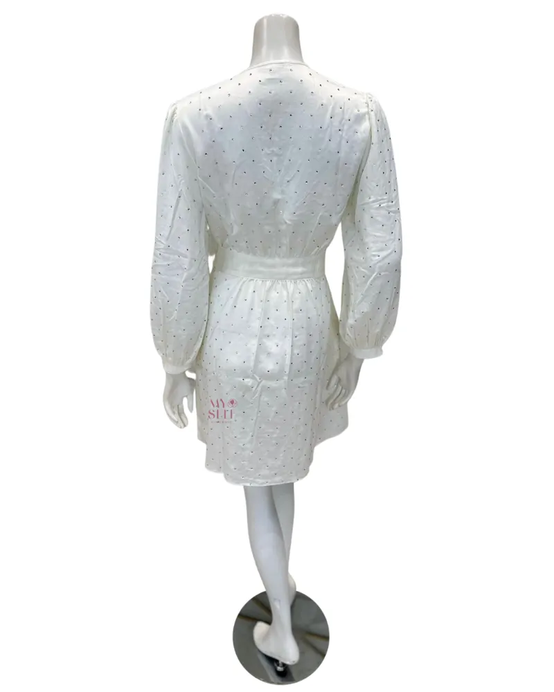 754 Ivory Marilyn Charmeuse Wrap Robe
