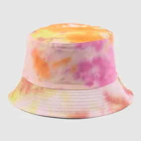 Adult Bucket Hat Fisherman Hat Reversible Fishing Hat Colourful Graffiti Bob Caps Hip Hop Creative Tie Dye Gorros Men Women