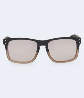 Aeropostale Two-Tone D-Frame Sunglasses