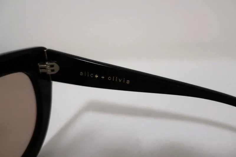 Alice   Olivia Delancey Silver Snake Print Mirrored Cat Eye Sunglasses