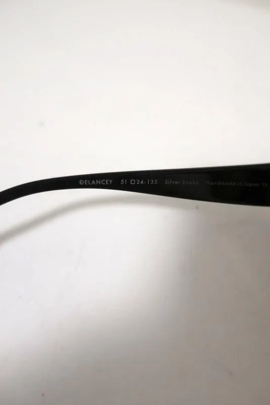 Alice   Olivia Delancey Silver Snake Print Mirrored Cat Eye Sunglasses