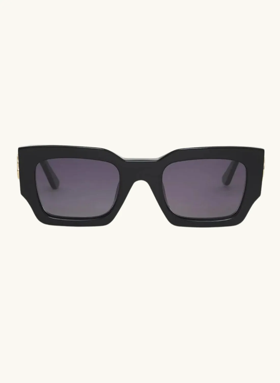 Anine Bing Indio Sunglasses in MONOGRAM BLACK