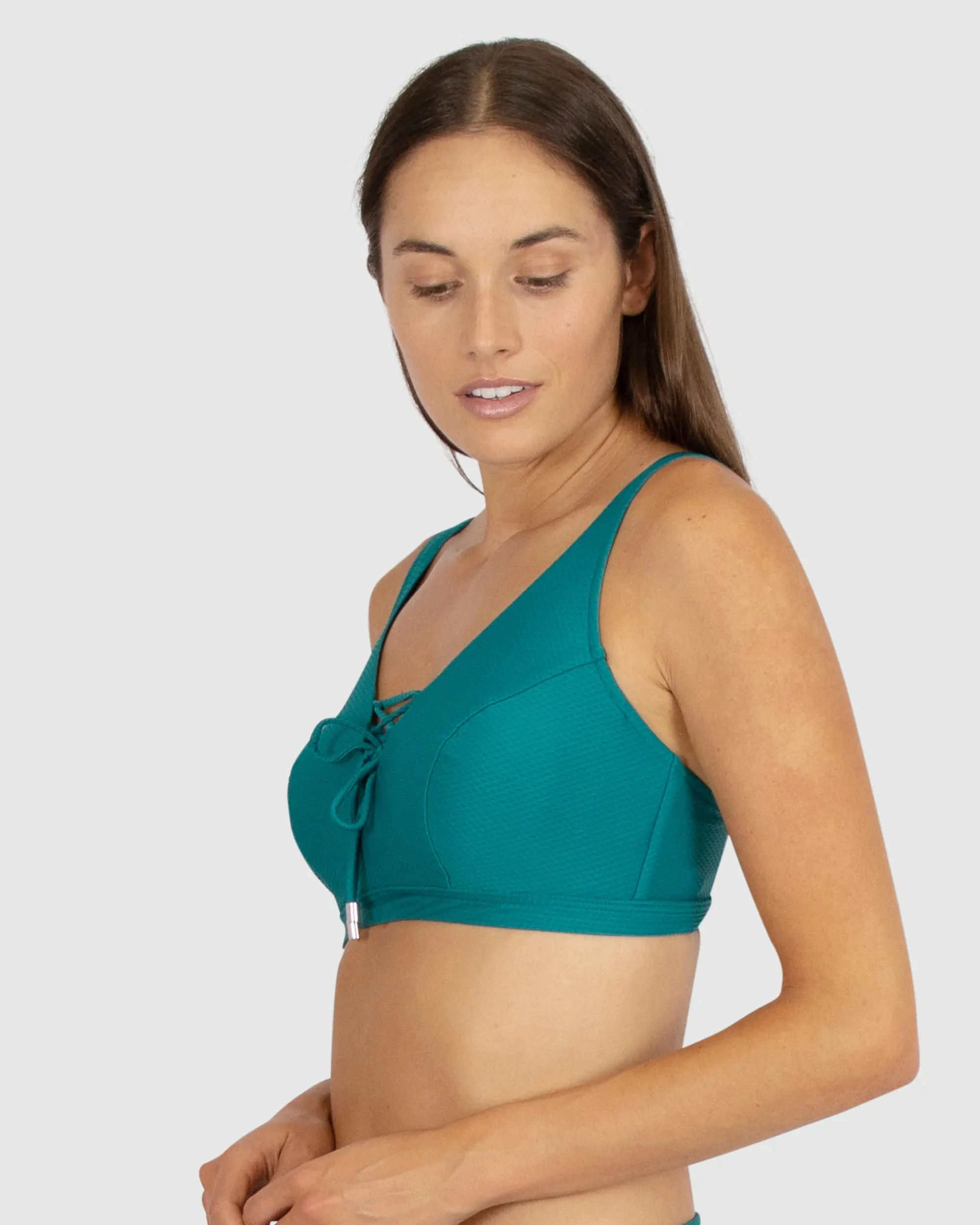 Baku Rococco Lace Up Bikini Top