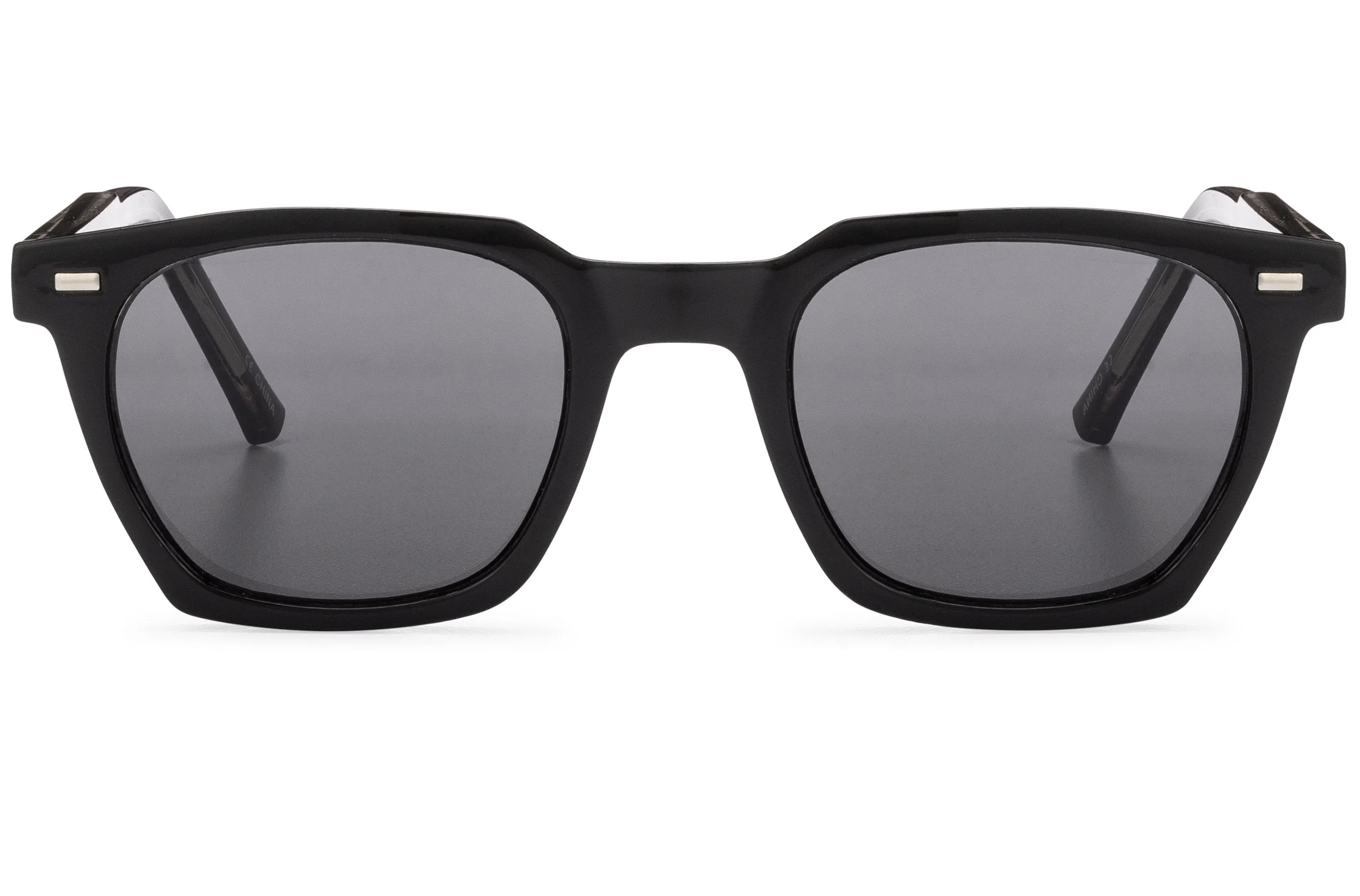 BC2 - Acetate Classic Wayfarer Sunglasses -Black/Black