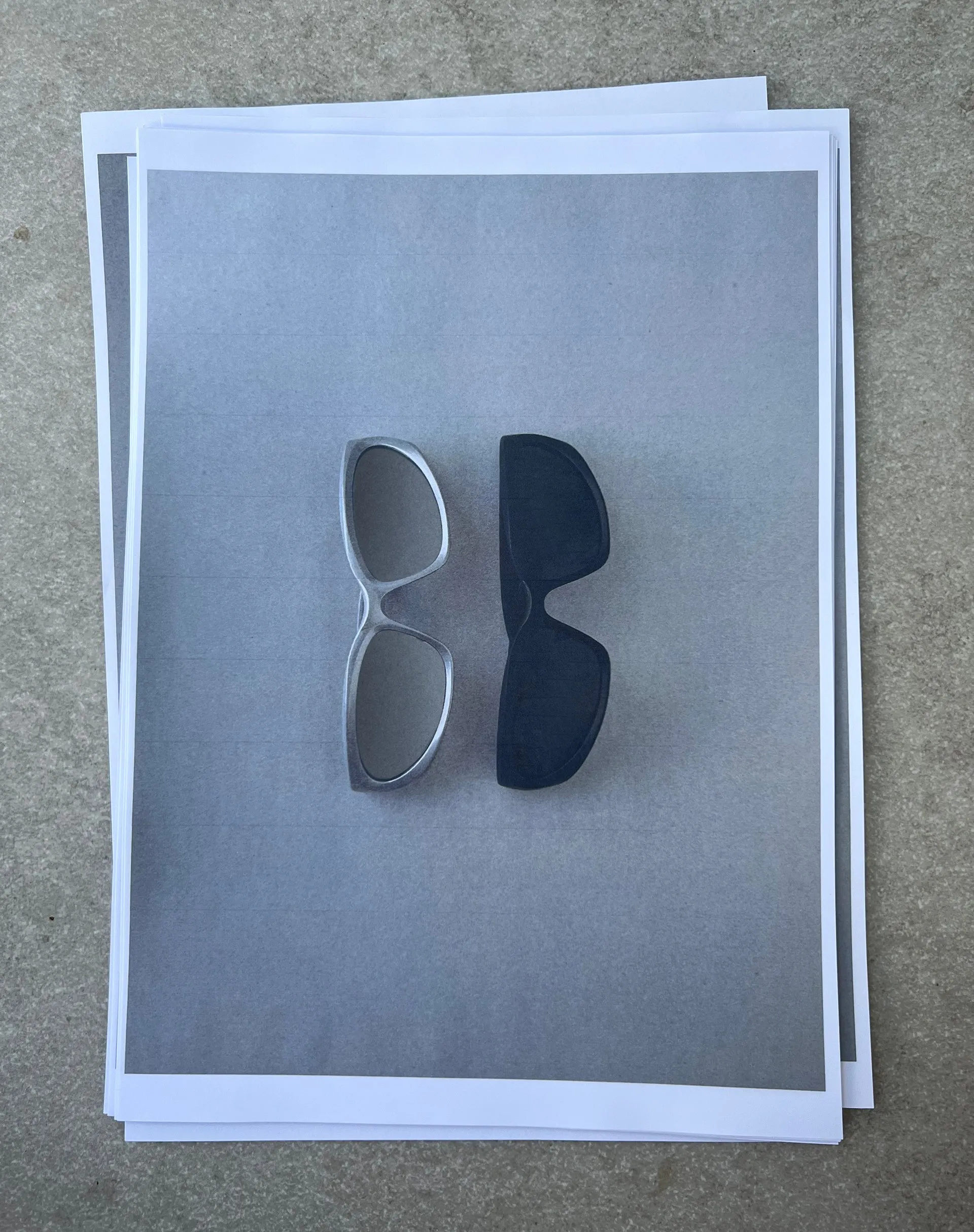 Blake Wrap Sunglasses in Silver