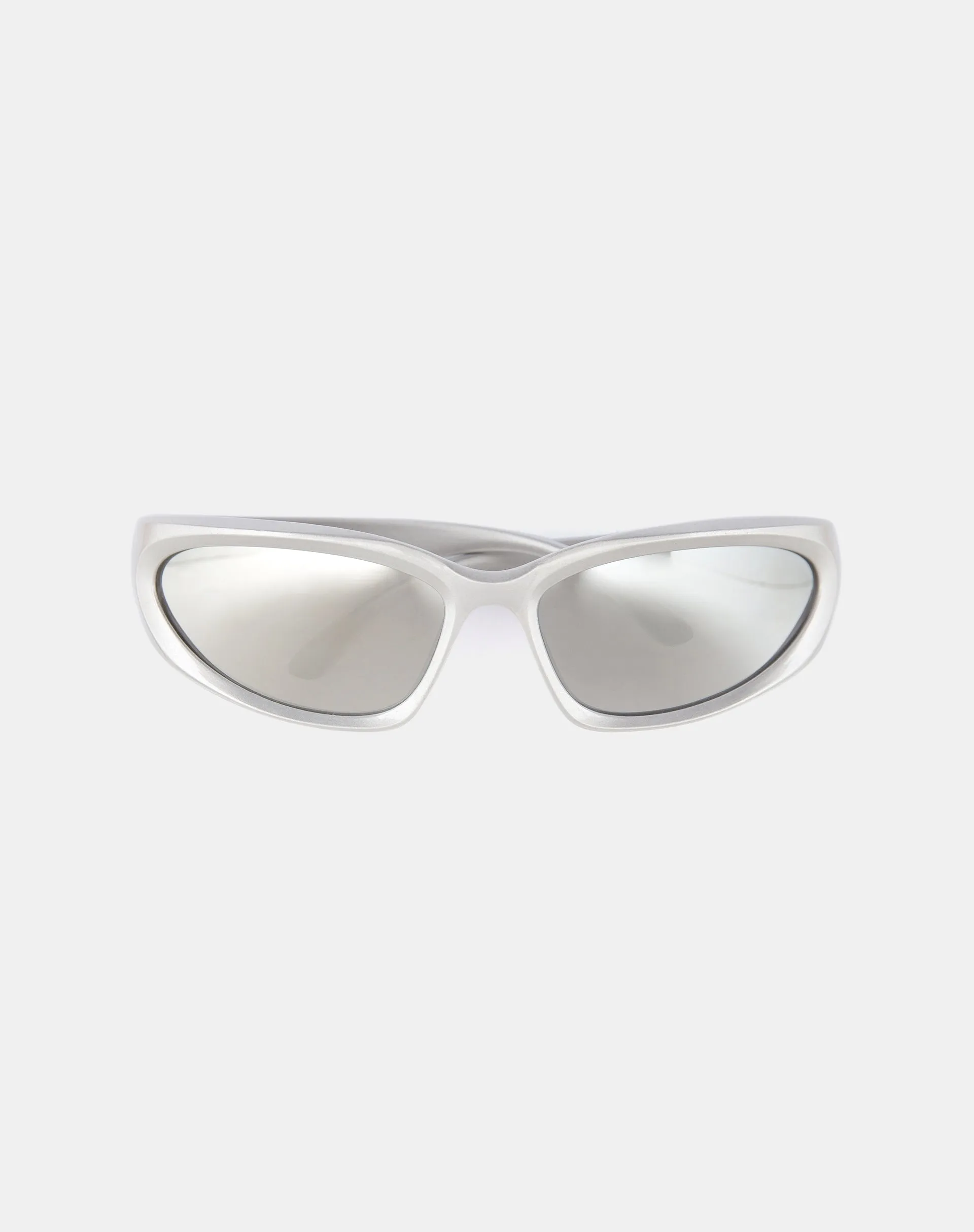 Blake Wrap Sunglasses in Silver