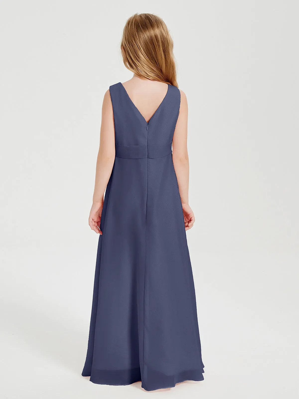 Boho Robes de Demoiselle d'Honneur Longues en Mousseline Orageux