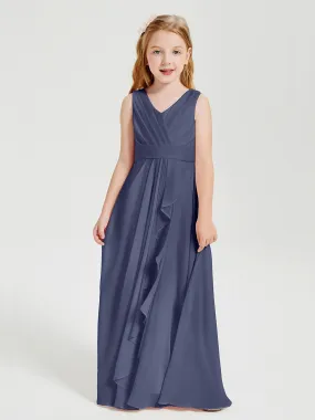 Boho Robes de Demoiselle d'Honneur Longues en Mousseline Orageux