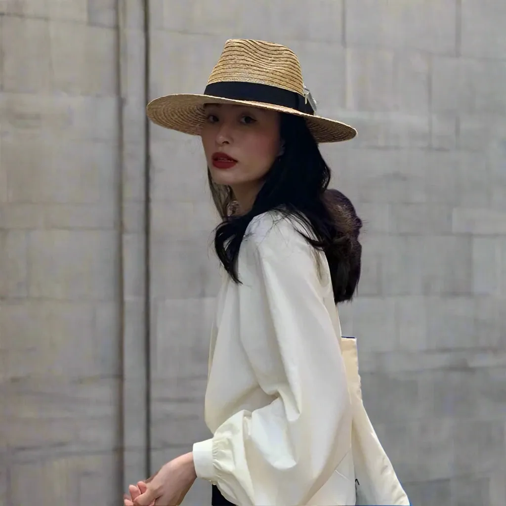 Bora Casual Straw Fedora Hats