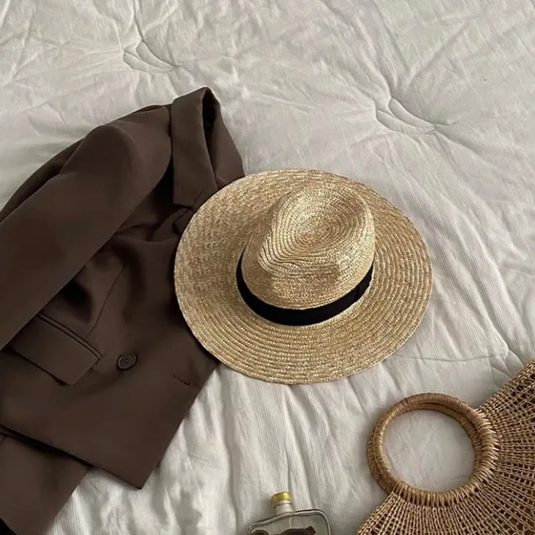 Bora Casual Straw Fedora Hats