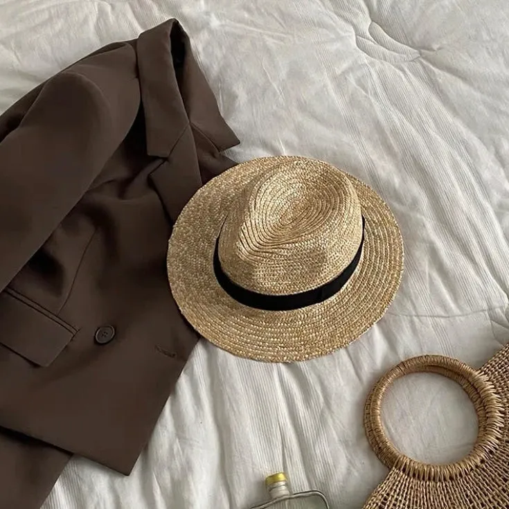 Bora Casual Straw Fedora Hats