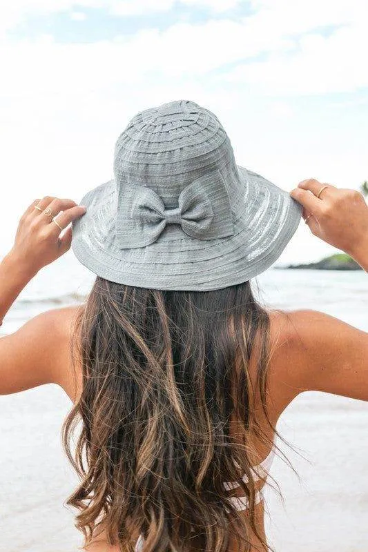 Bow Accent Bucket Sunhat