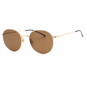 Calvin Klein Women's Sunglasses - Gold Round Metal Frame Brown Lens | CK22110TS 716
