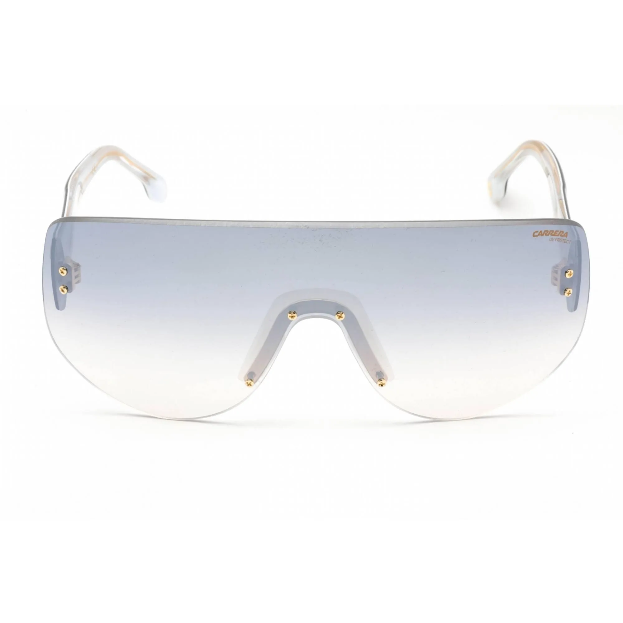 Carrera Unisex Sunglasses - Rimless Silver Black Acetate Shield | FLAGLAB 12 079D IC