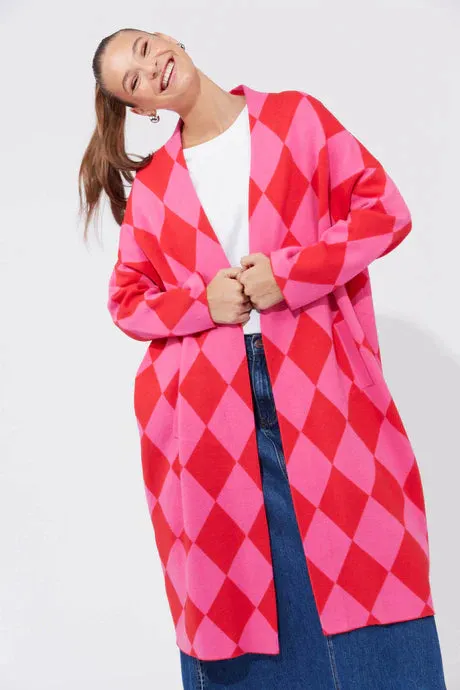 Casablanca Cardigan Chilli/Pink