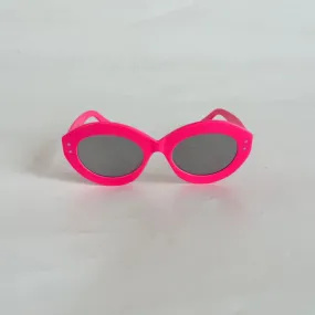 Celia Kritharioti pink oversized sunglasses
