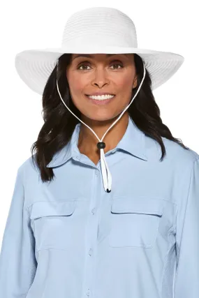 Coolibar Shelly Shapeable Travel Sun Hat UPF 50  - White