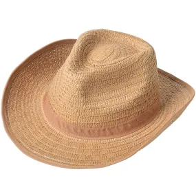 Costume Rolled Cowboy Hat Tan