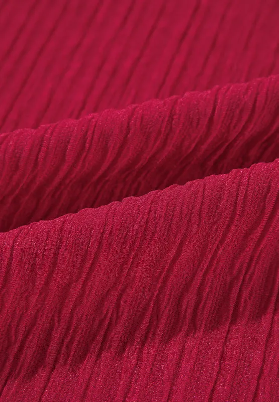 Danissa - Robe à manches longues à volants et à encoches