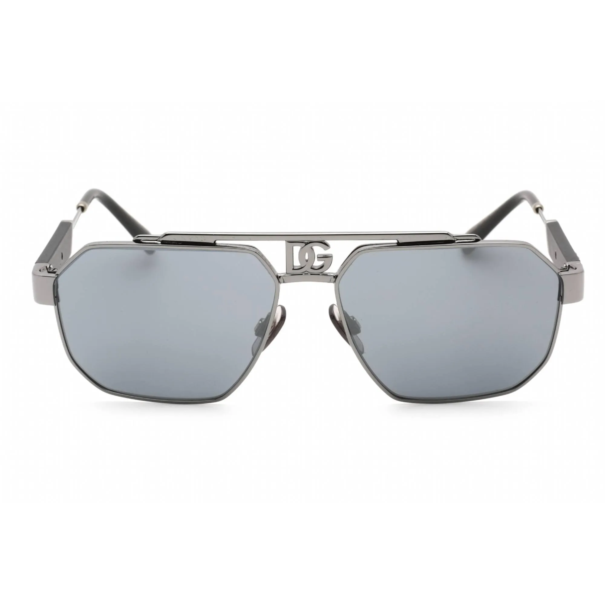 Dolce & Gabbana Men's Sunglasses - Light Grey Mirrored Black Lens | 0DG2294 04/6G