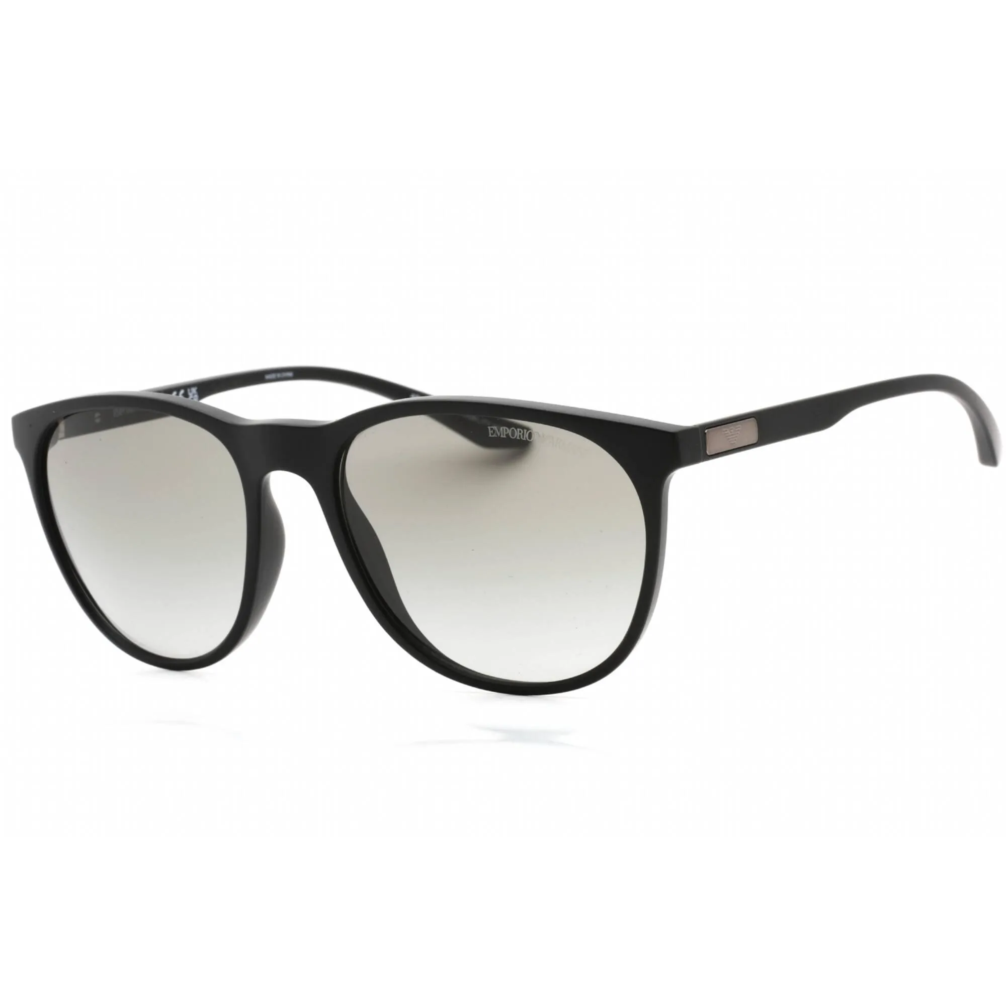 Emporio Armani Men's Sunglasses - Matte Black Full Rim Round Frame | 0EA4210 500111