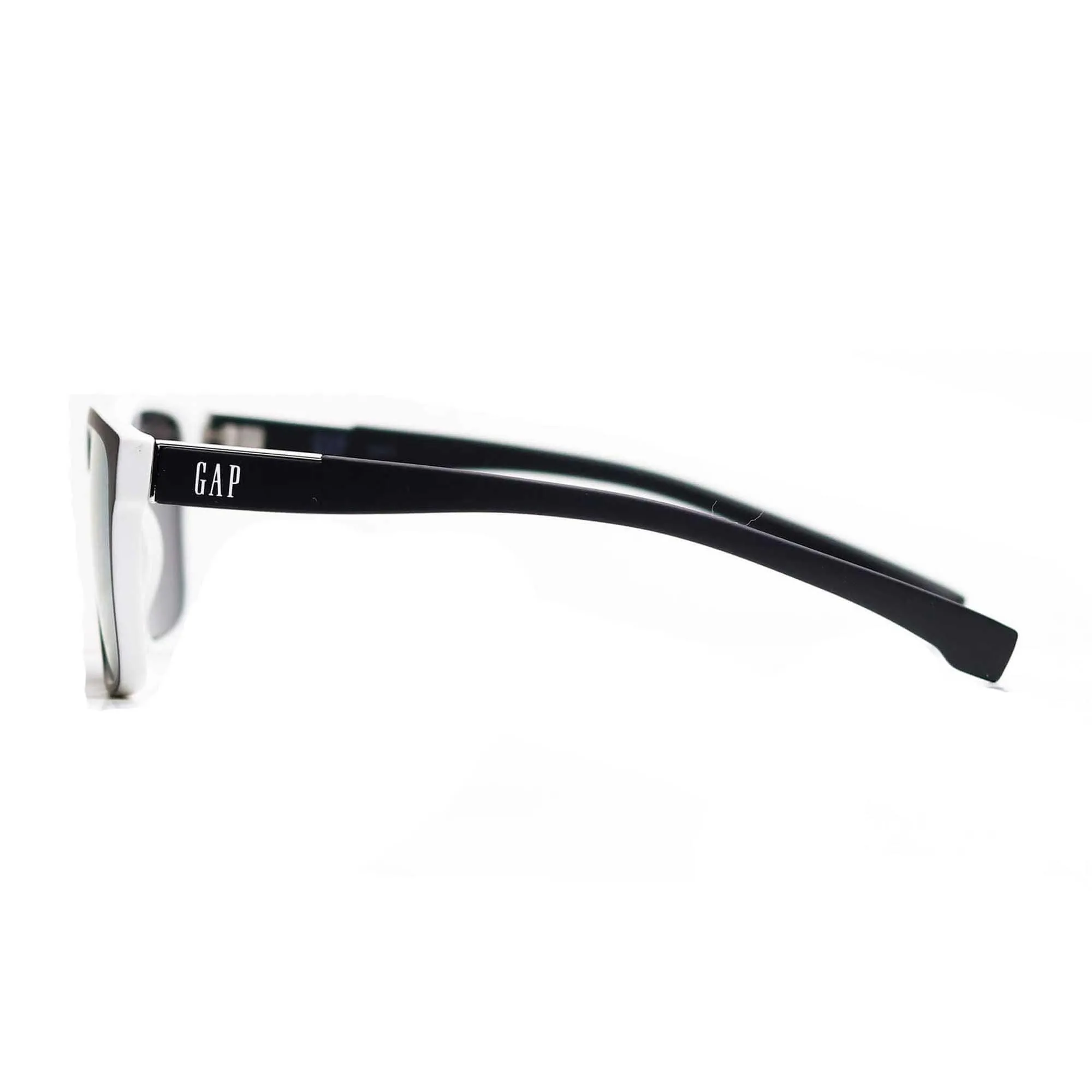 GAP Men's Sunglasses - Mirrored Lens Matte Black Rectangular Frame | GAP SGP408 BLA