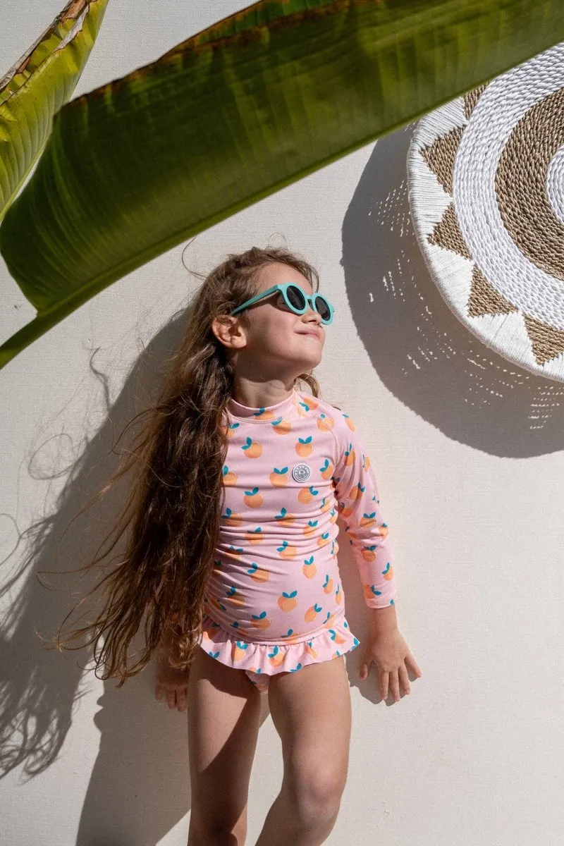 Girl swimsuit 2 piece set - Sweet Peach