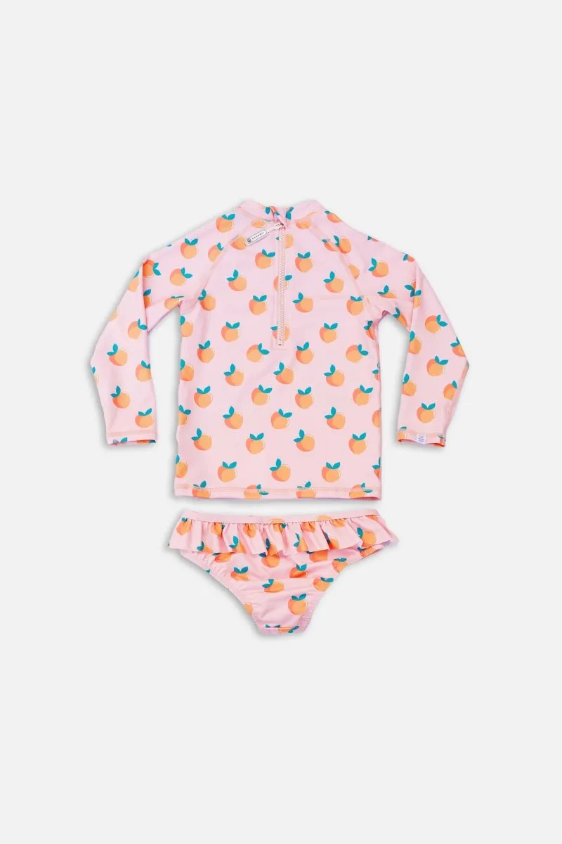 Girl swimsuit 2 piece set - Sweet Peach