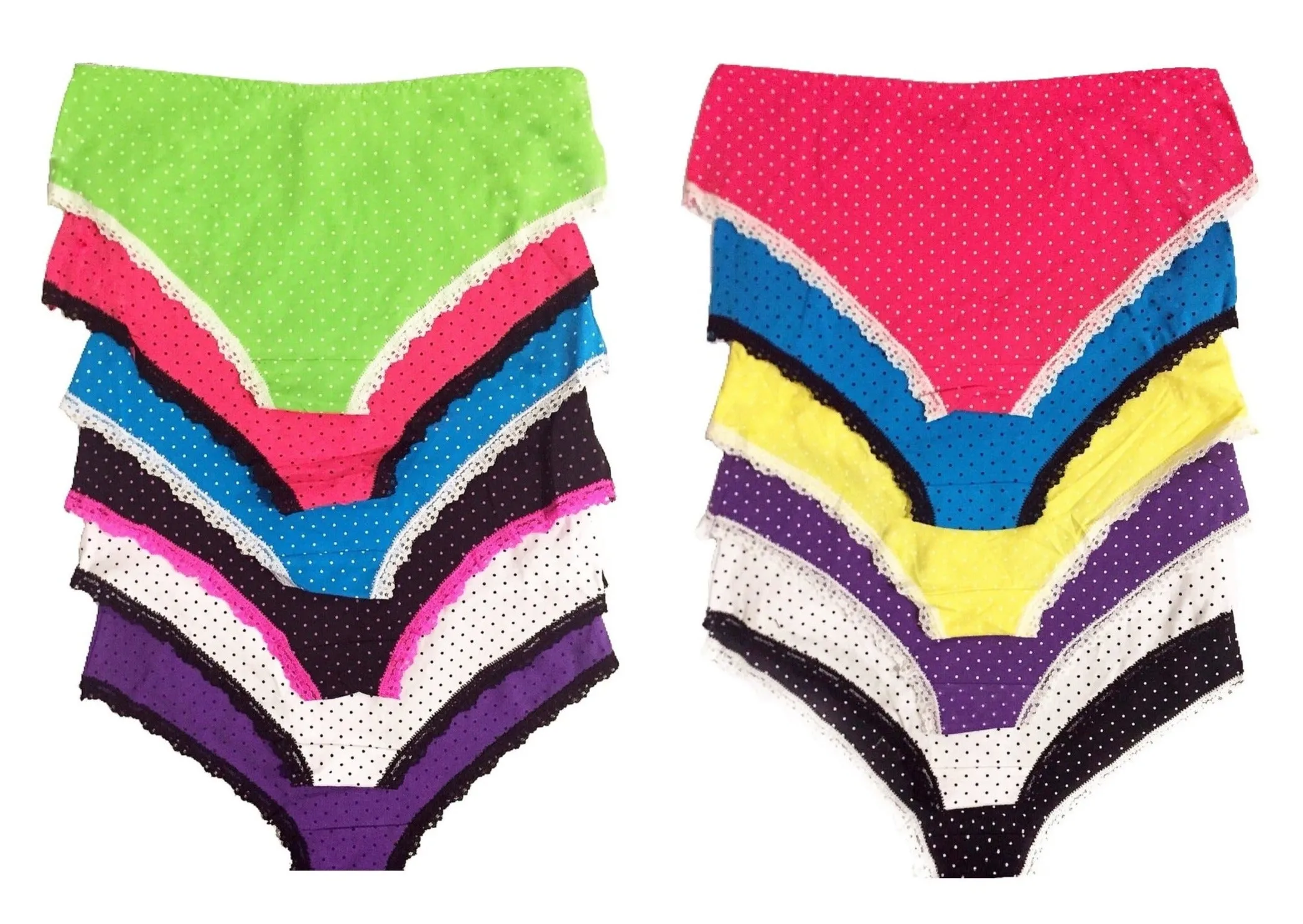 Graceful Polka Dot Panties with Lace