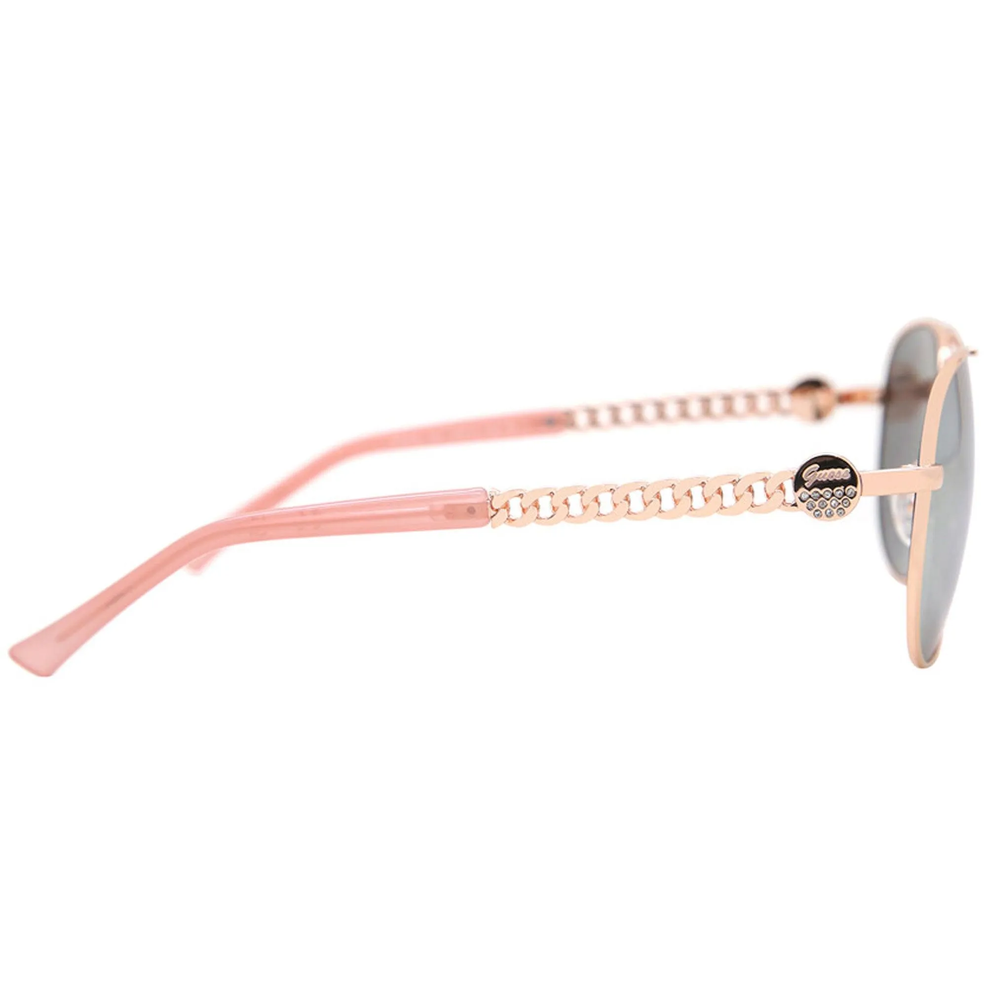 Guess Factory Unisex Sunglasses - Mirrored Lens Shiny Rose Gold Frame | GF6088 28U