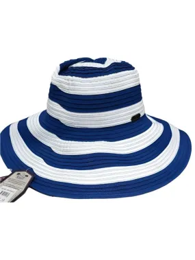 Hat Blue Ribbon Floppy Brim 5" Women's HH1384D