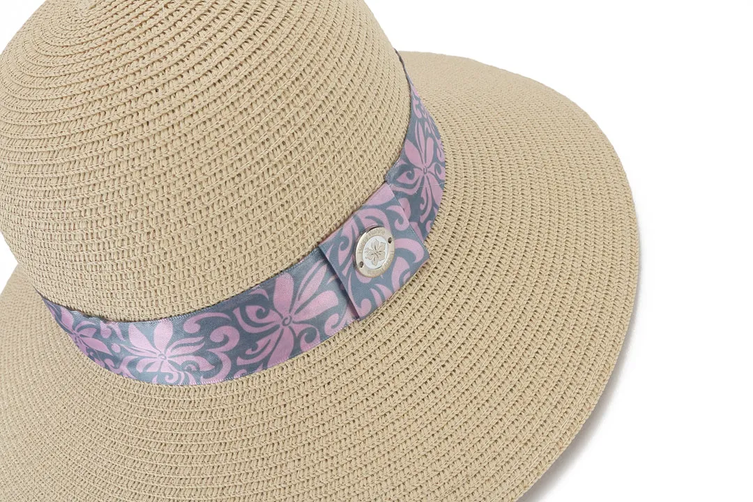 Hat Orchid Beige Tapa Tiare Pink Grey