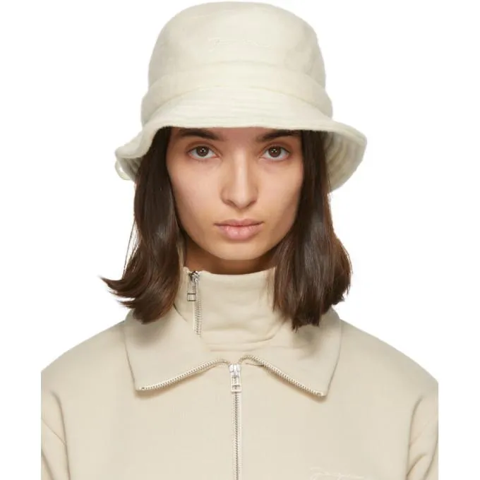 Jacquemus Off-White Wool Le Bob Gadjo Beach Hat