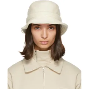 Jacquemus Off-White Wool Le Bob Gadjo Beach Hat