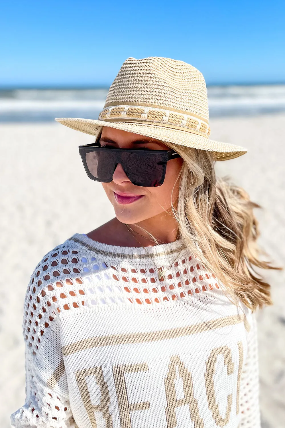Jasmine Women's Paper Braid Safari Hat - Natural
