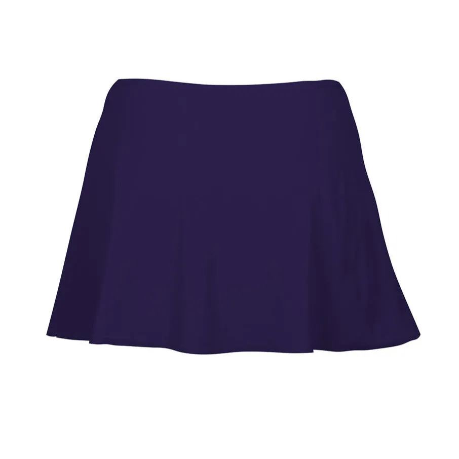 Karla Colletto Basics Ruched A-Line Mini Skirt