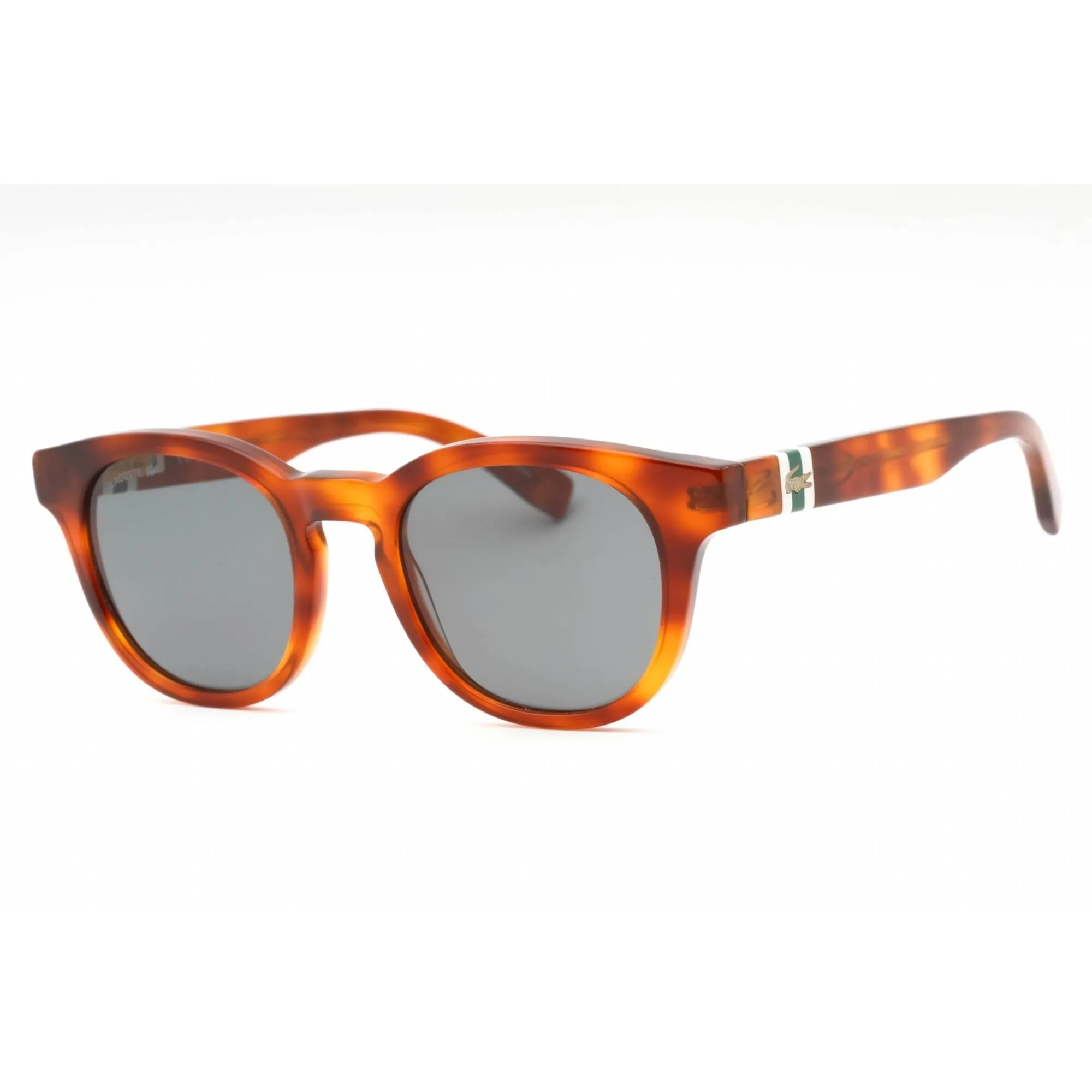 Lacoste Men's Sunglasses - Blonde Havana Plastic Round Full Rim Frame | L6006S 218