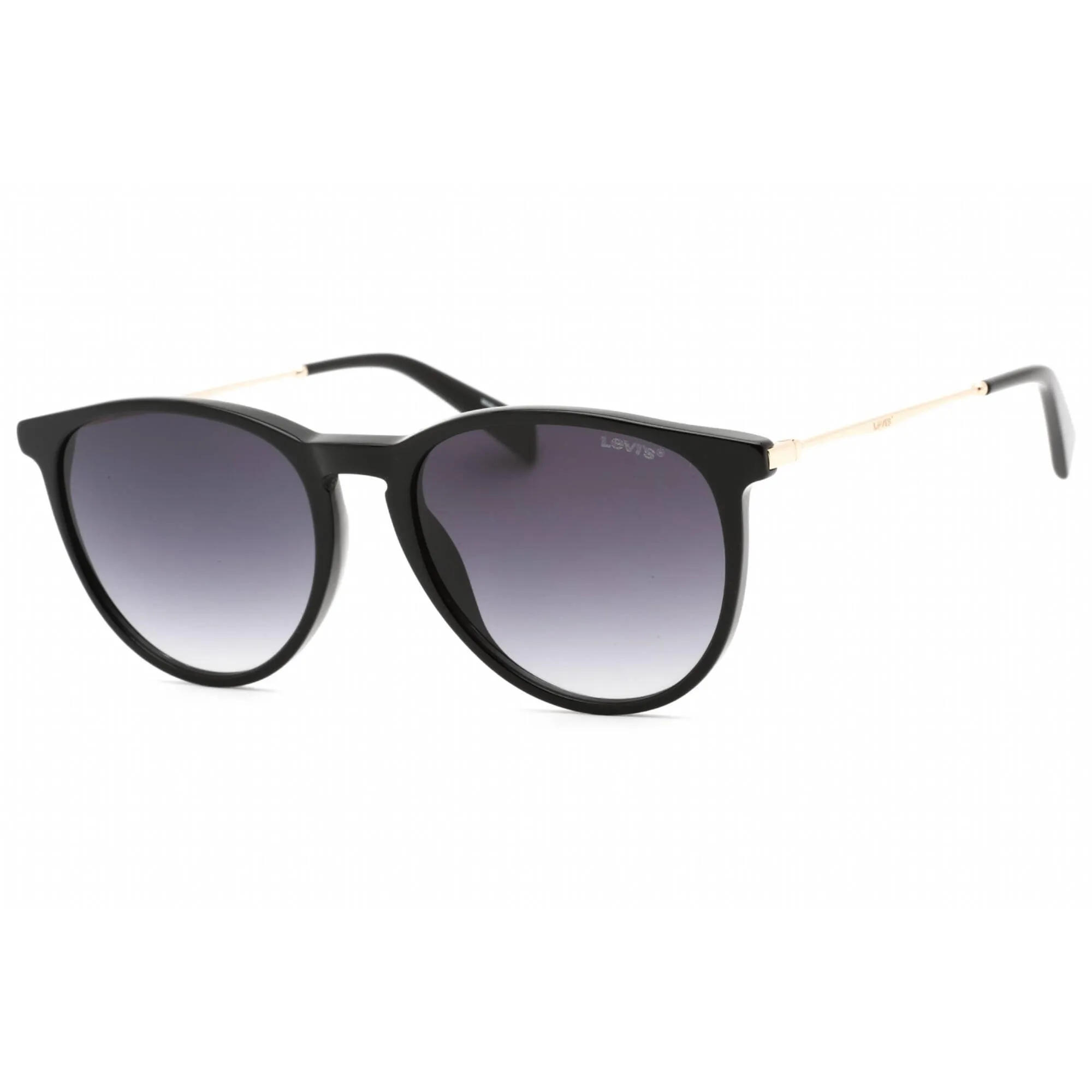 Levi's Women's Sunglasses - Full Rim Black Plastic Round Frame | LV 5007/S 0807 9O
