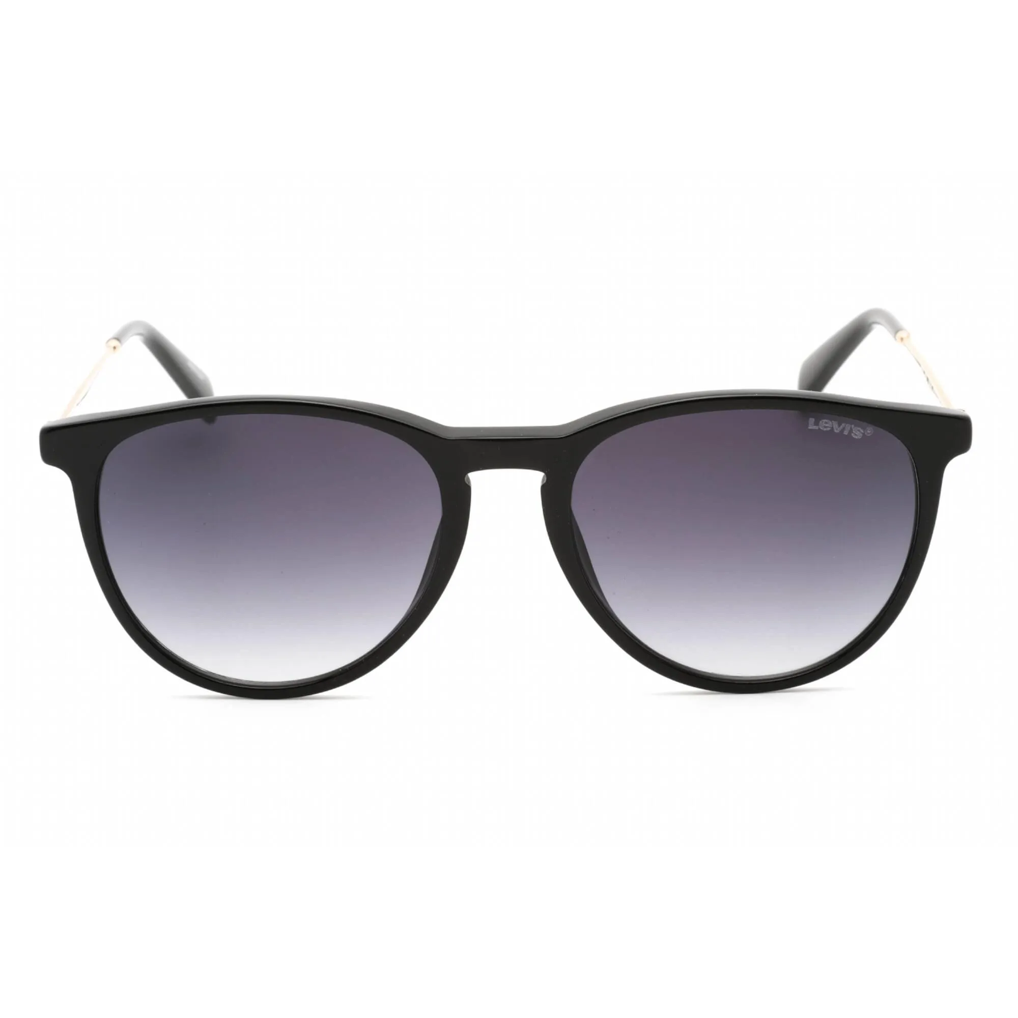 Levi's Women's Sunglasses - Full Rim Black Plastic Round Frame | LV 5007/S 0807 9O