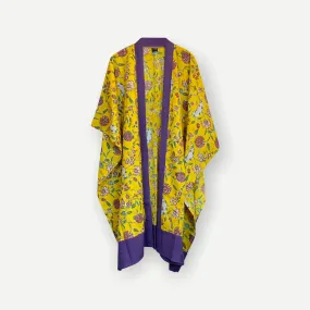 Longline Cotton Coverup  - Yellow