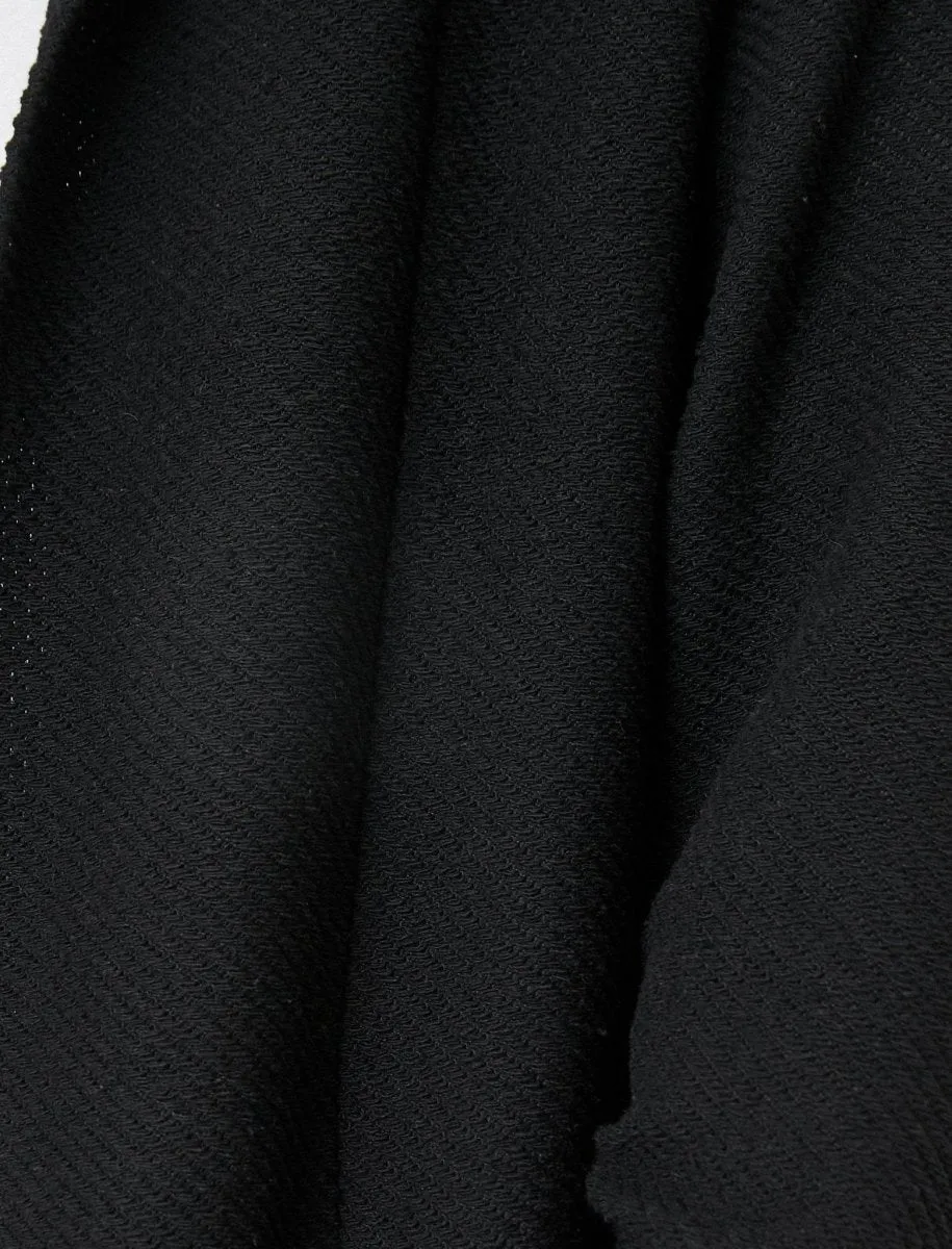 Longline Hooded Cardigan in Black