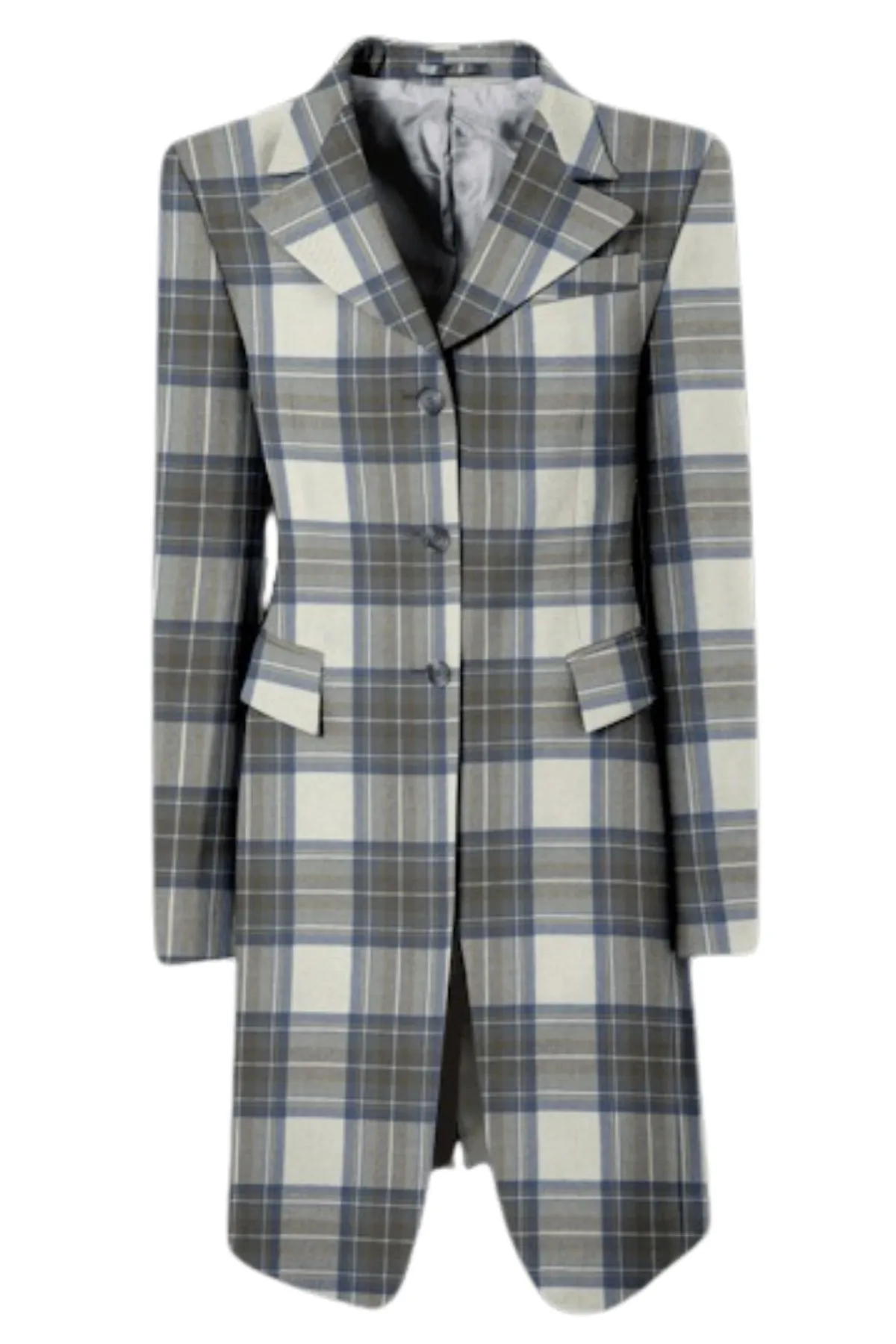Longline Tartan Jacket