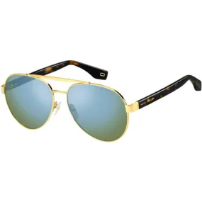 Marc Jacobs Unisex Sunglasses - Gold and Dark Havana | MARC JACOBS MARC 341/S 0086/HZ