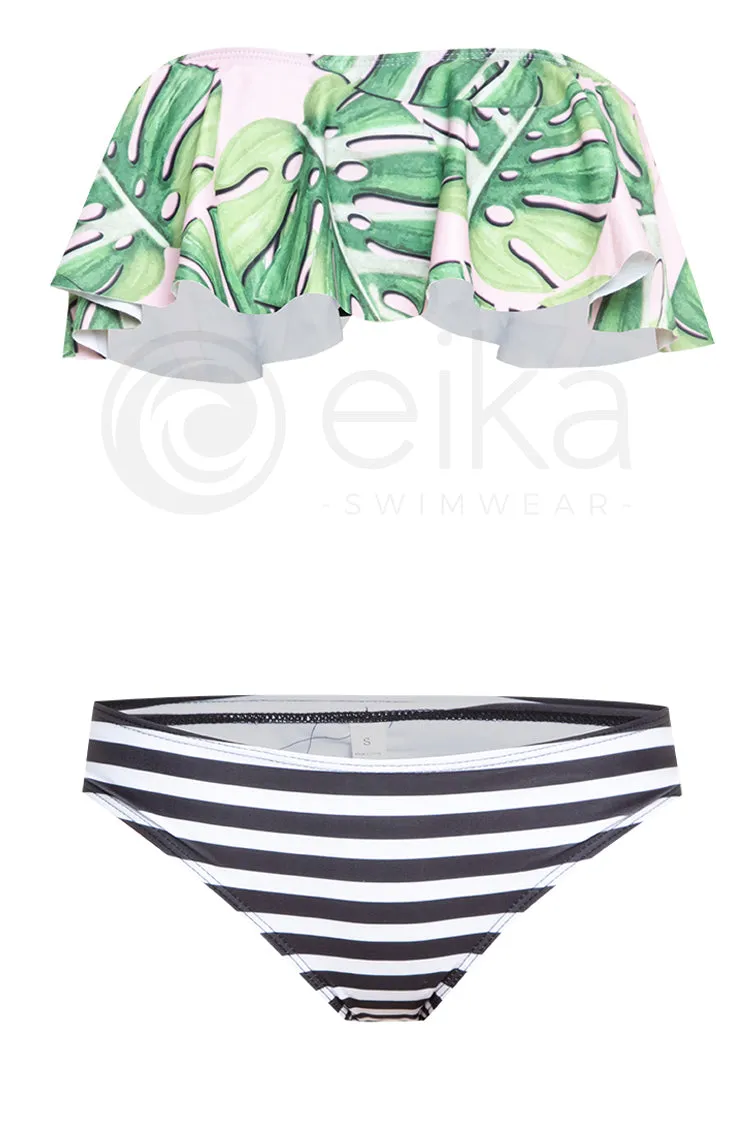 Melissa Mixed Print Off Shoulder Bikini
