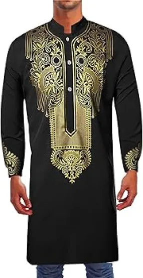 Mens Dresses for Abaya Arabic Longline Shirts   X4928177