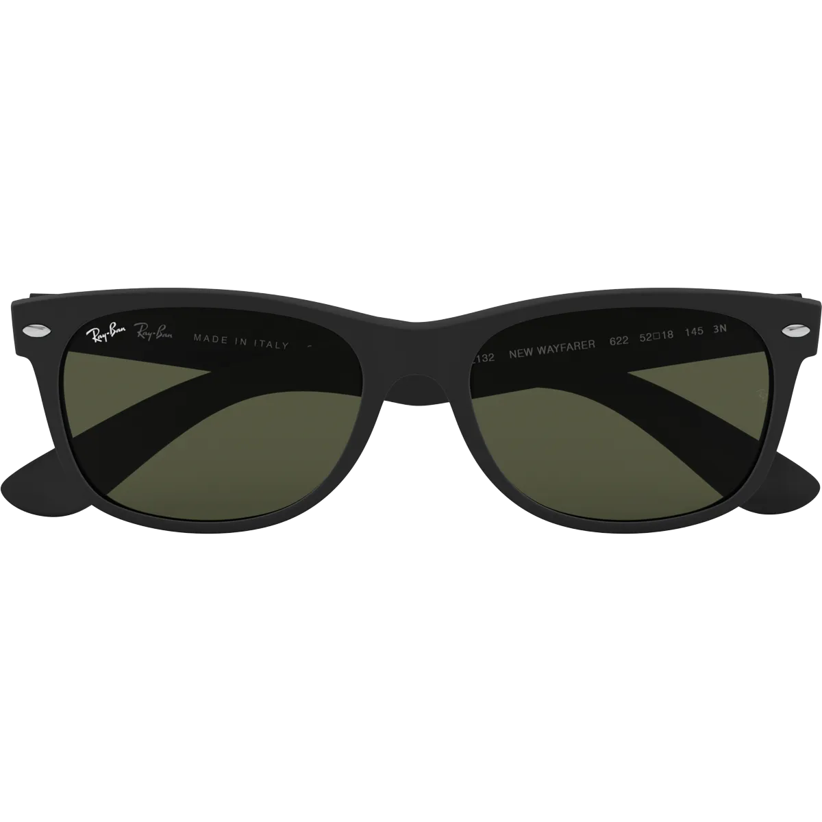 New Wayfarer M - Rubber Black/G-15 Green