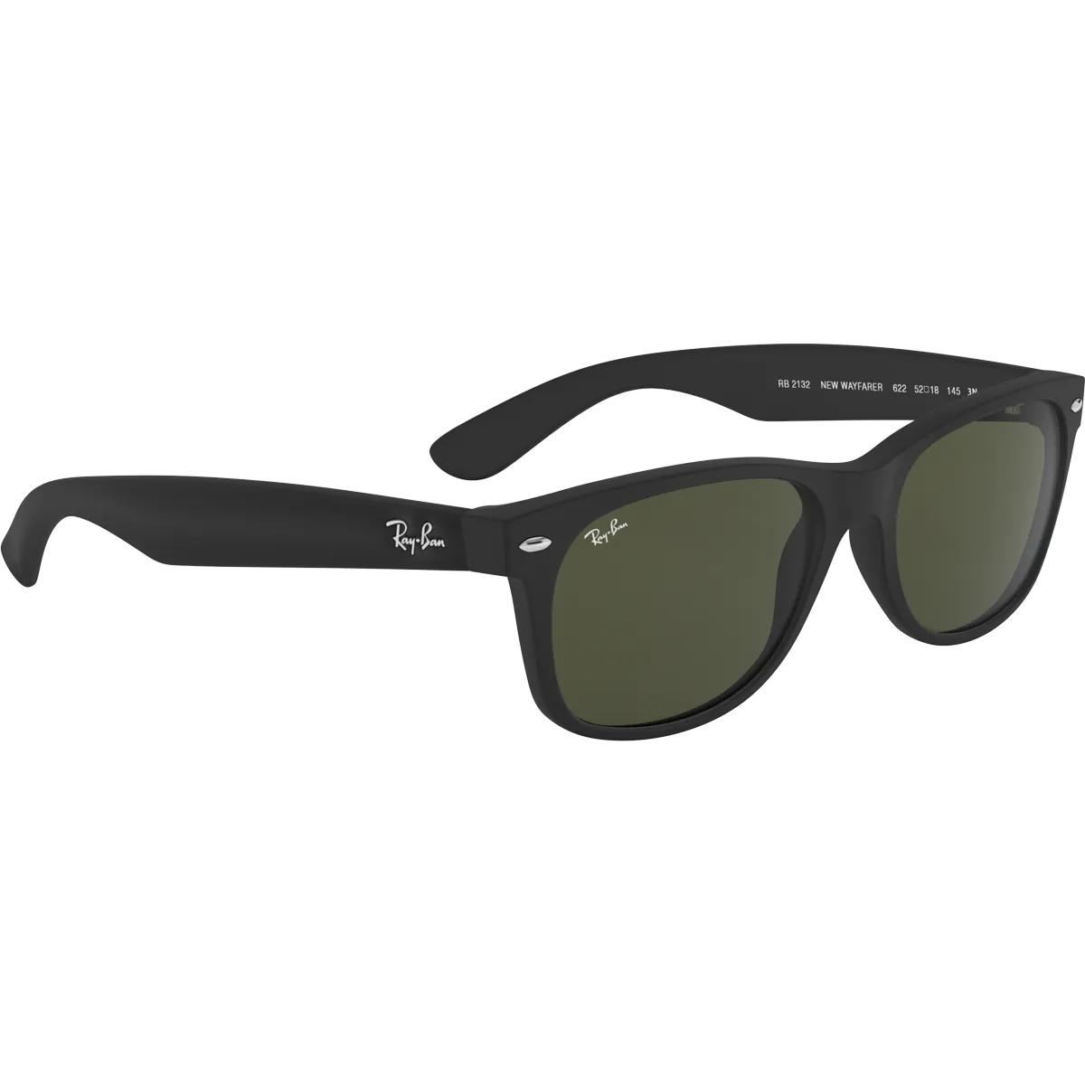 New Wayfarer M - Rubber Black/G-15 Green