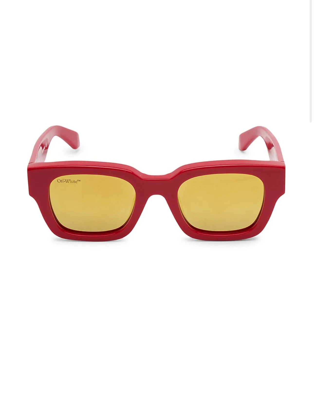Off-White Sunglasses Zurich Red Gold