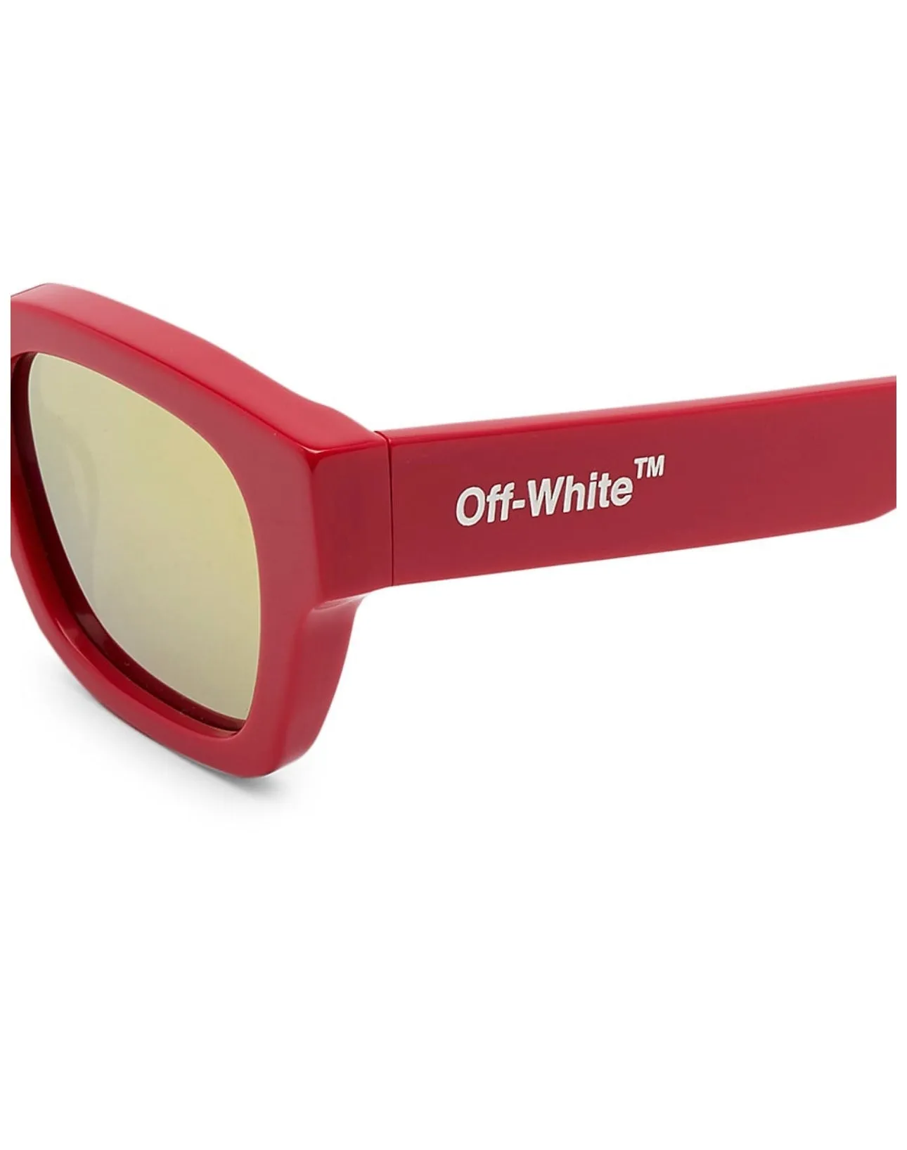 Off-White Sunglasses Zurich Red Gold